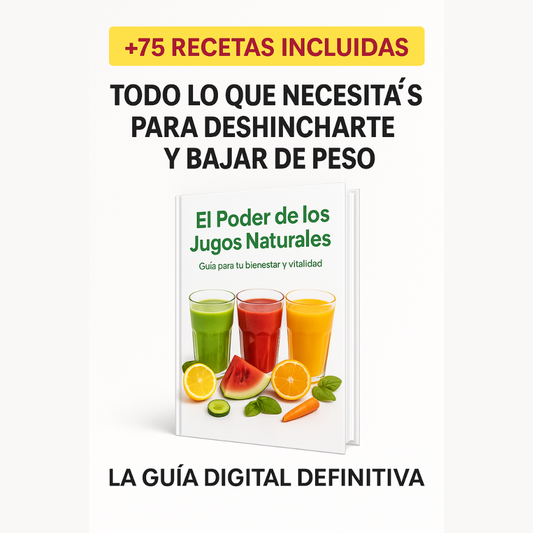 “Decile adiós a la hinchazón y sentite liviano cada día con el poder de los jugos naturales”